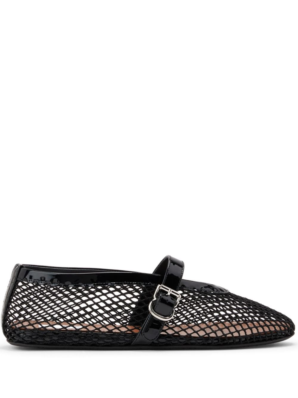 Alaia Women Ballet Flats In Fishnet ALAIA