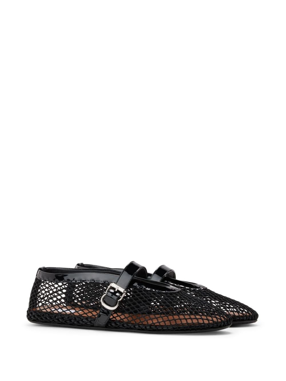 Alaia Women Ballet Flats In Fishnet ALAIA