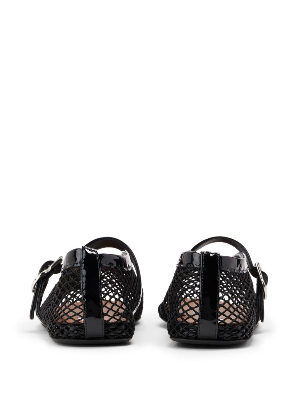 Alaia Women Ballet Flats In Fishnet ALAIA