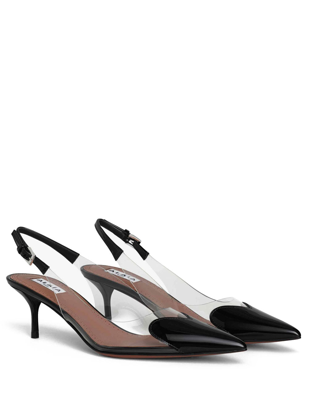 Alaia Women Le Cœur Slingbacks In Patent Leather ALAIA