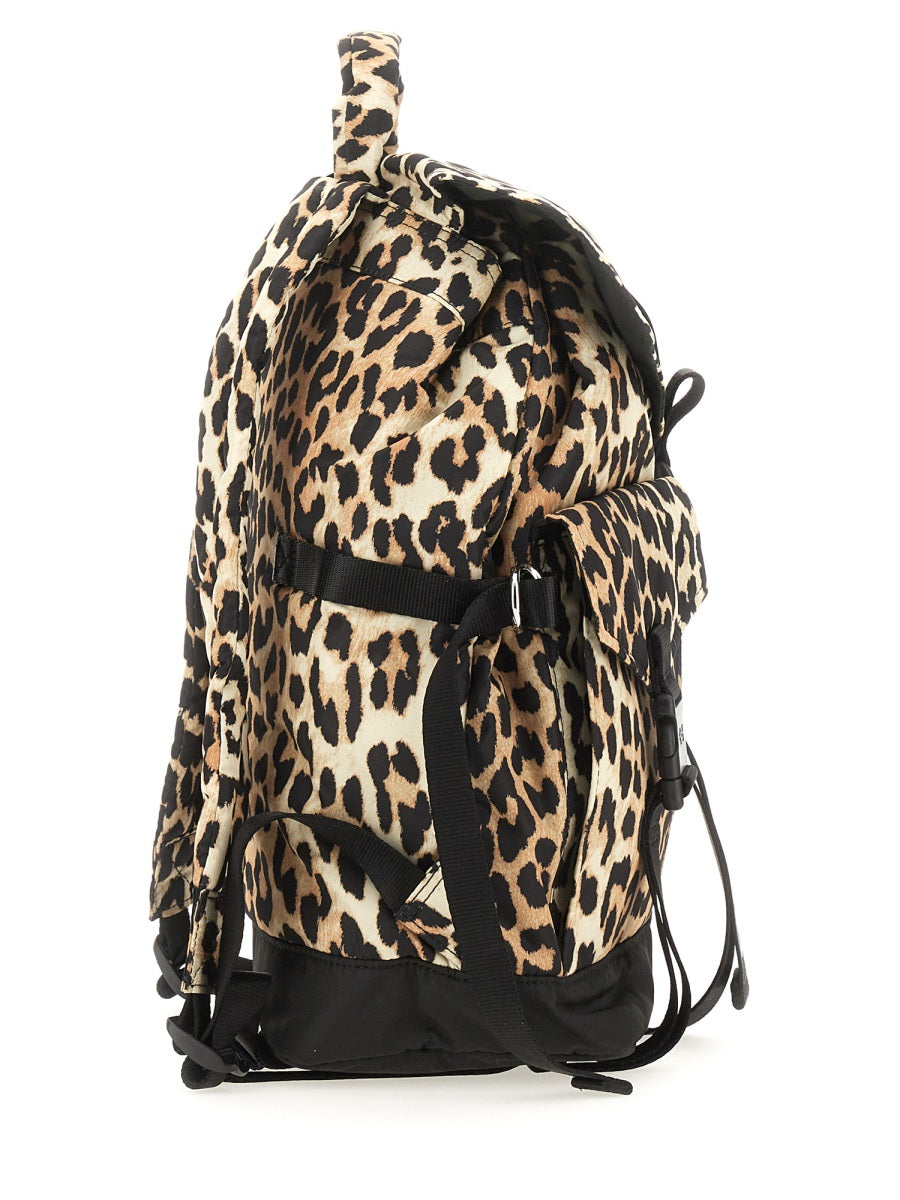 Ganni Women Recycled Fabric Backpack GANNI