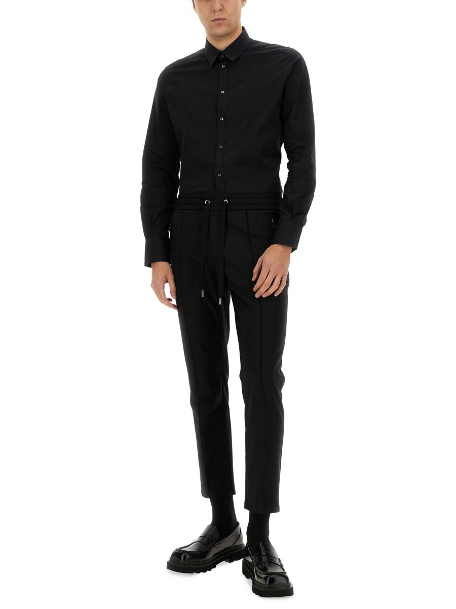 Dolce & Gabbana Men Gold Poplin Stretch Shirt DOLCE & GABBANA