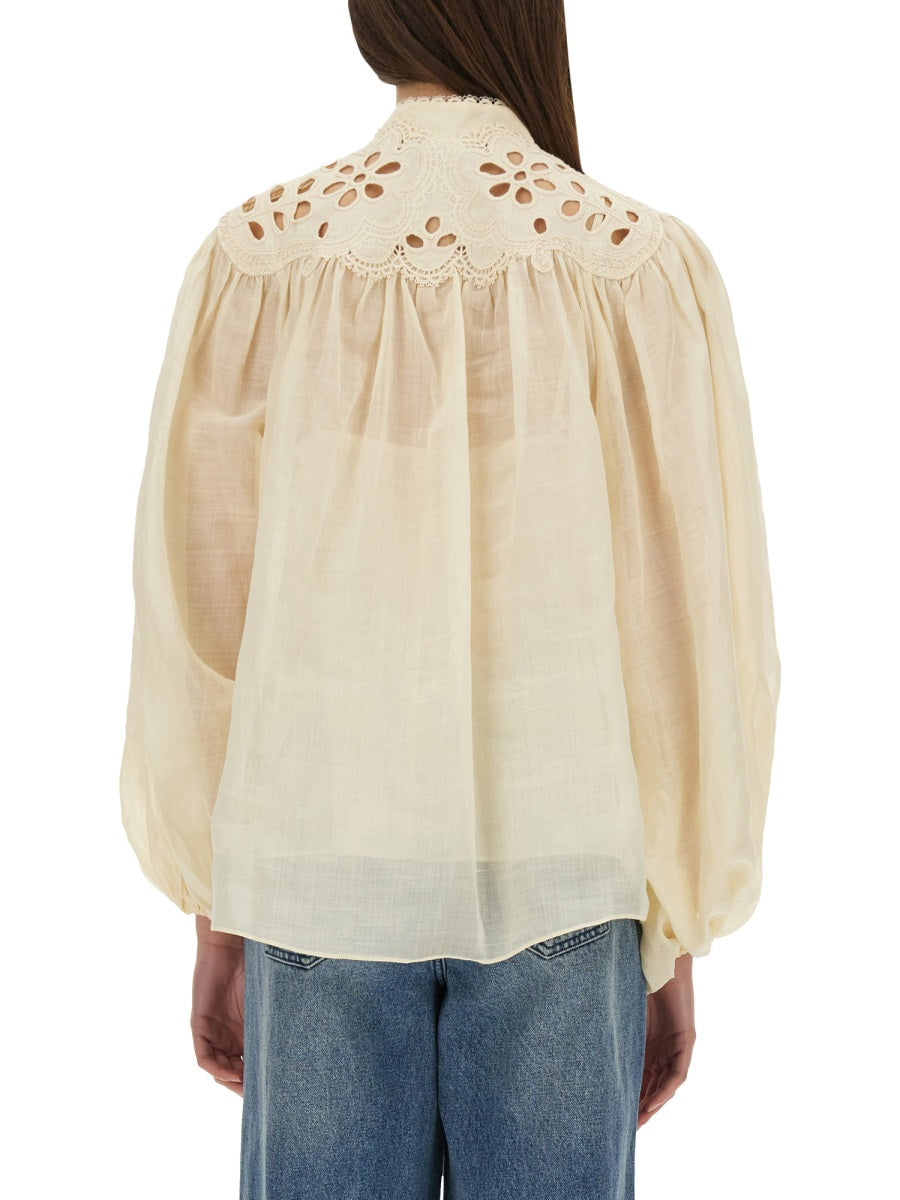 Zimmermann Women Embroidered Blouse "Coco" ZIMMERMANN