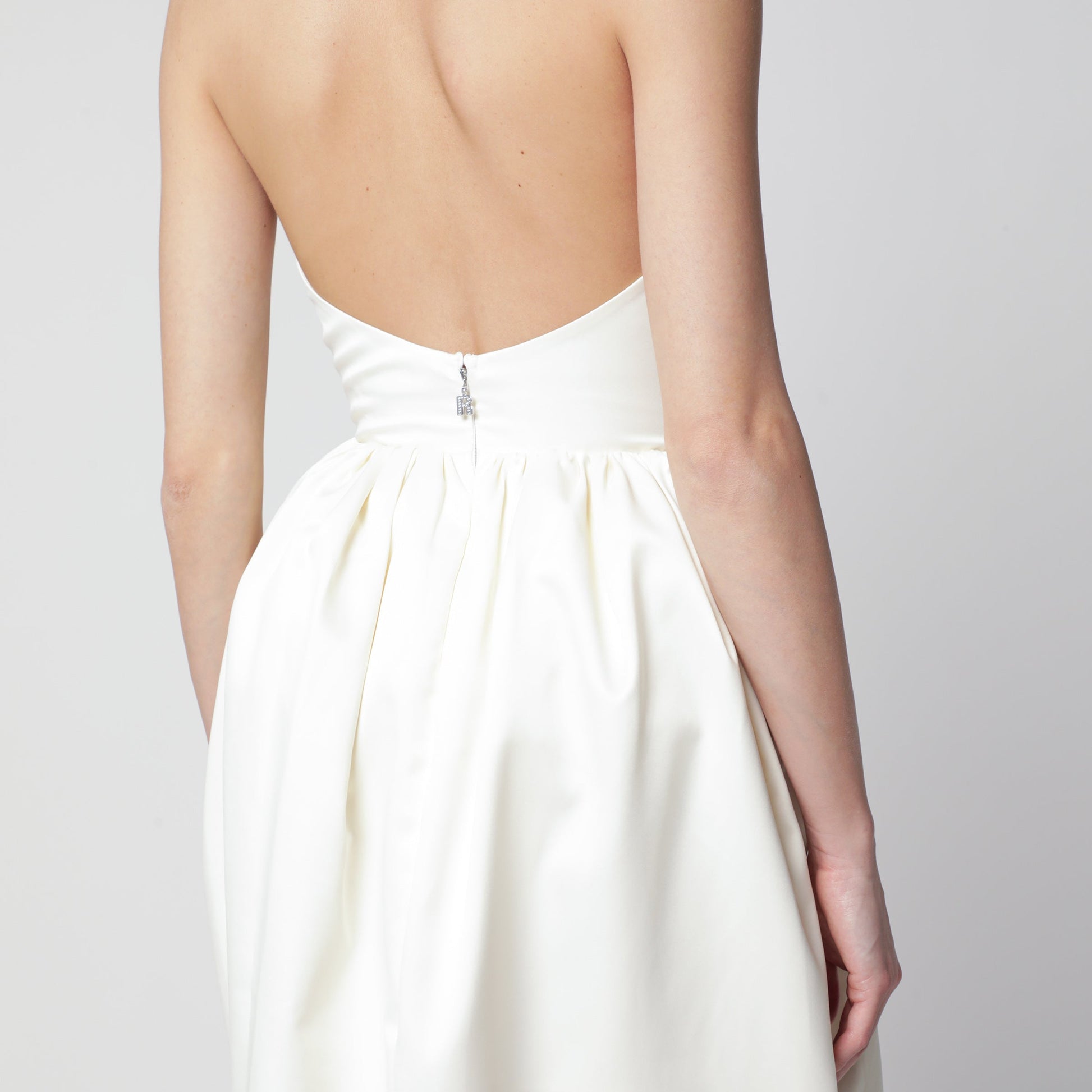 Rotate Long White Dress With Balloon Skirt Women ROTATE