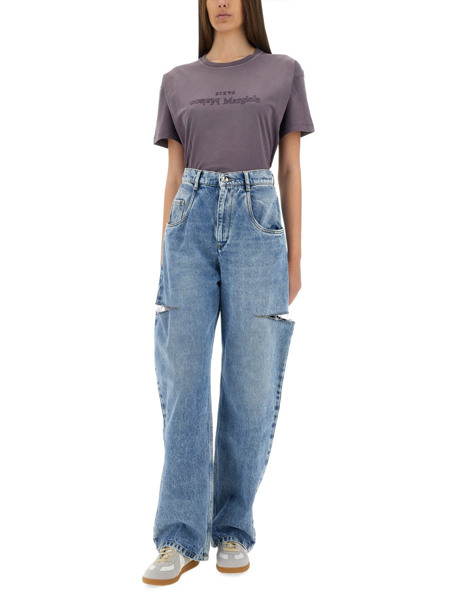 Maison Margiela Women Jeans With Cut Out Detail MAISON MARGIELA
