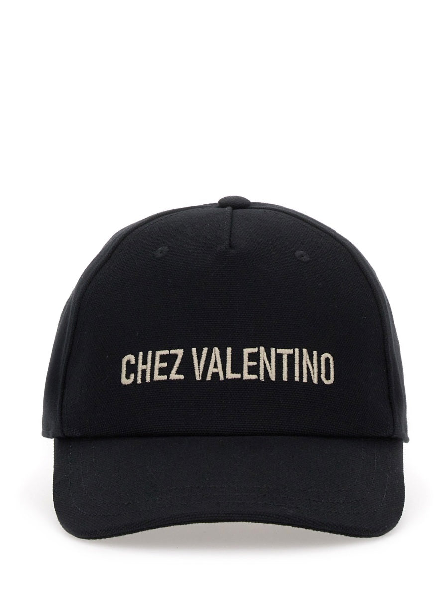 Valentino Garavani Men "Chez Valentine" Baseball Hat VALENTINO GARAVANI