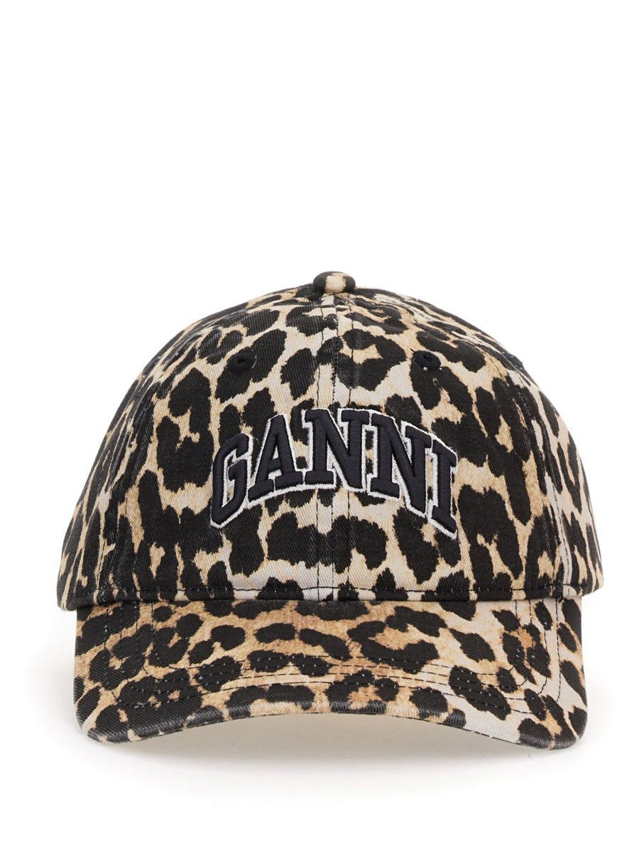 Ganni Women Baseball Hat With Logo GANNI
