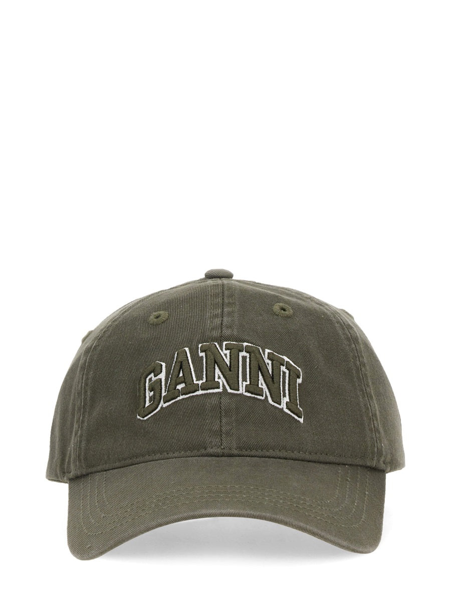 Ganni Women Cappello Da Baseball Con Logo GANNI