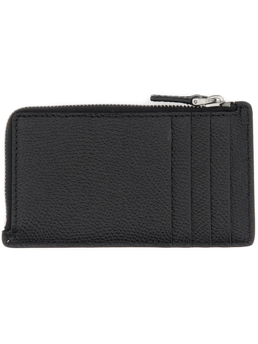 Valentino Garavani Men "Vlogo Signature" Leather Coin Purse VALENTINO GARAVANI