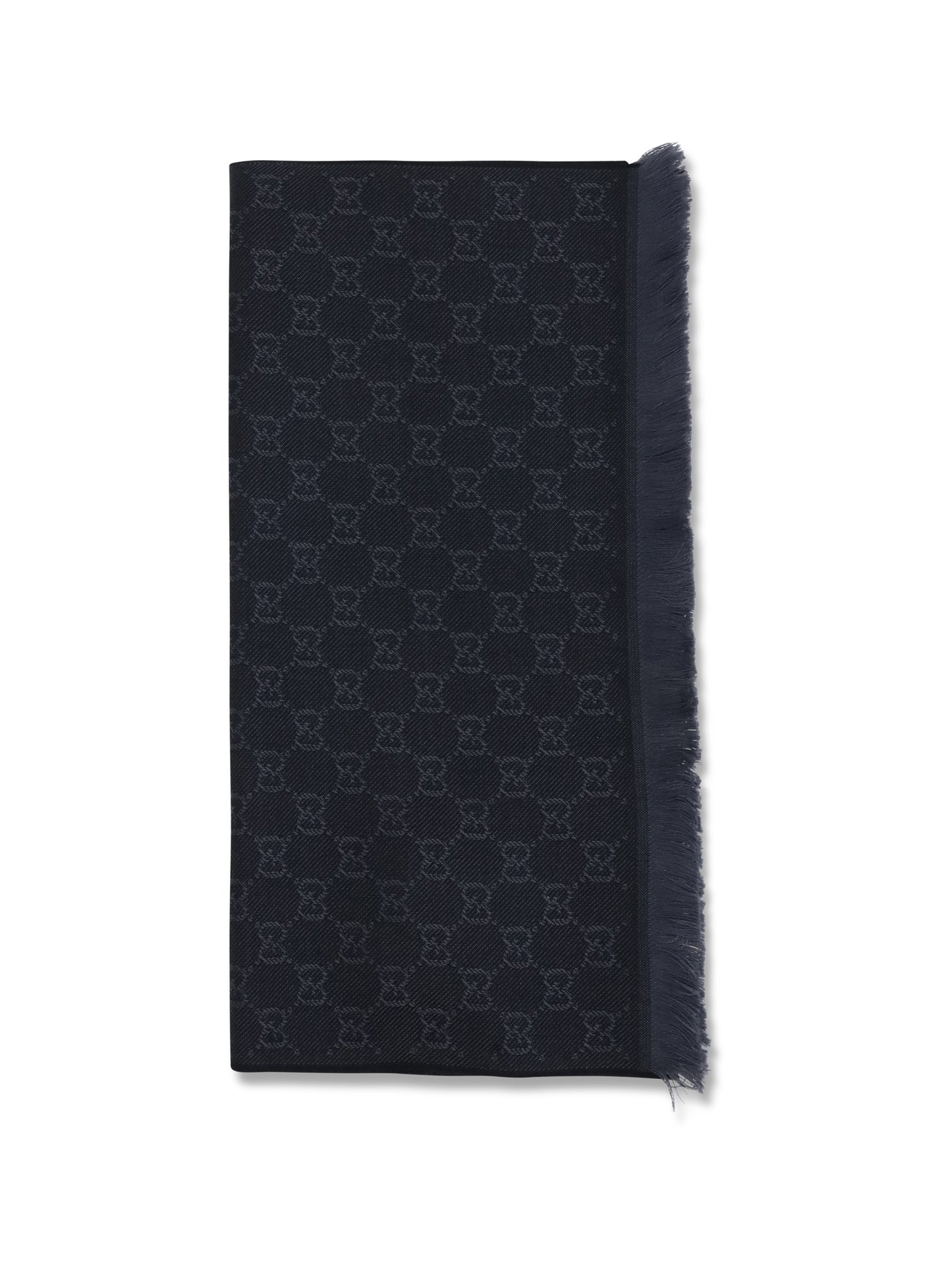 Gucci Women Gg Supreme Embroidered Wool Scarf GUCCI