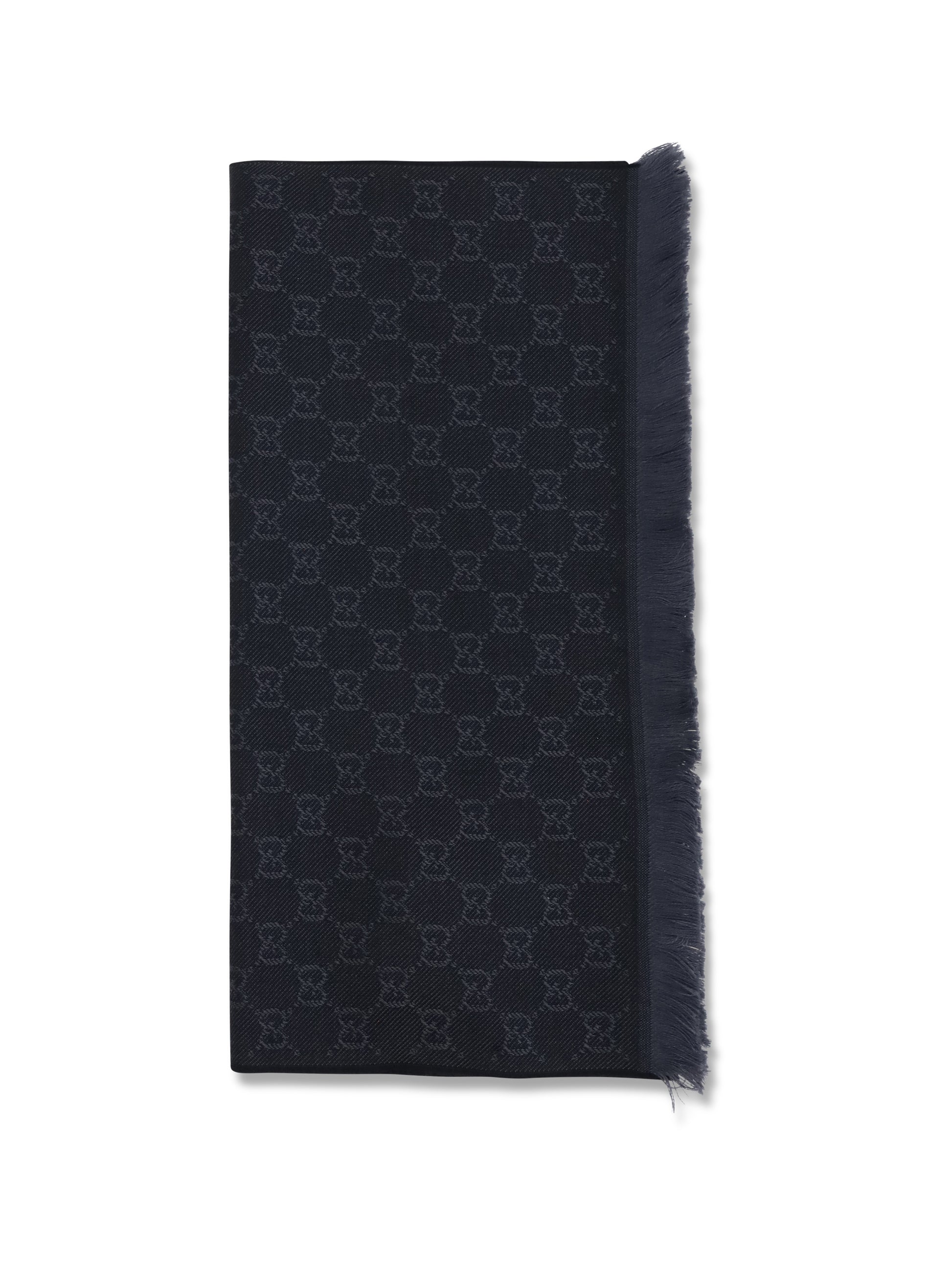 Gucci Women Gg Supreme Embroidered Wool Scarf GUCCI
