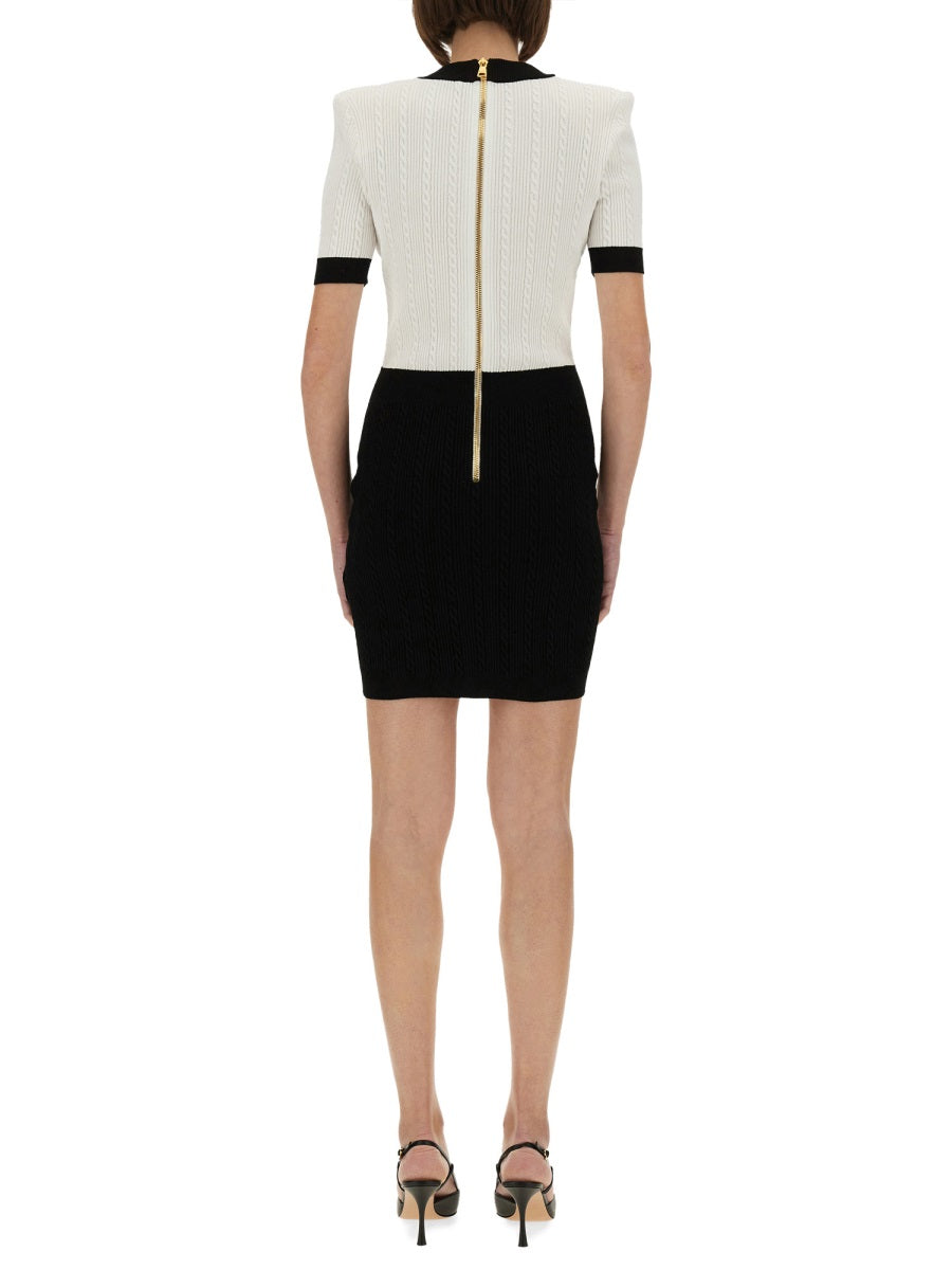 Balmain Women Two-Tone "Bodycon" Dress BALMAIN