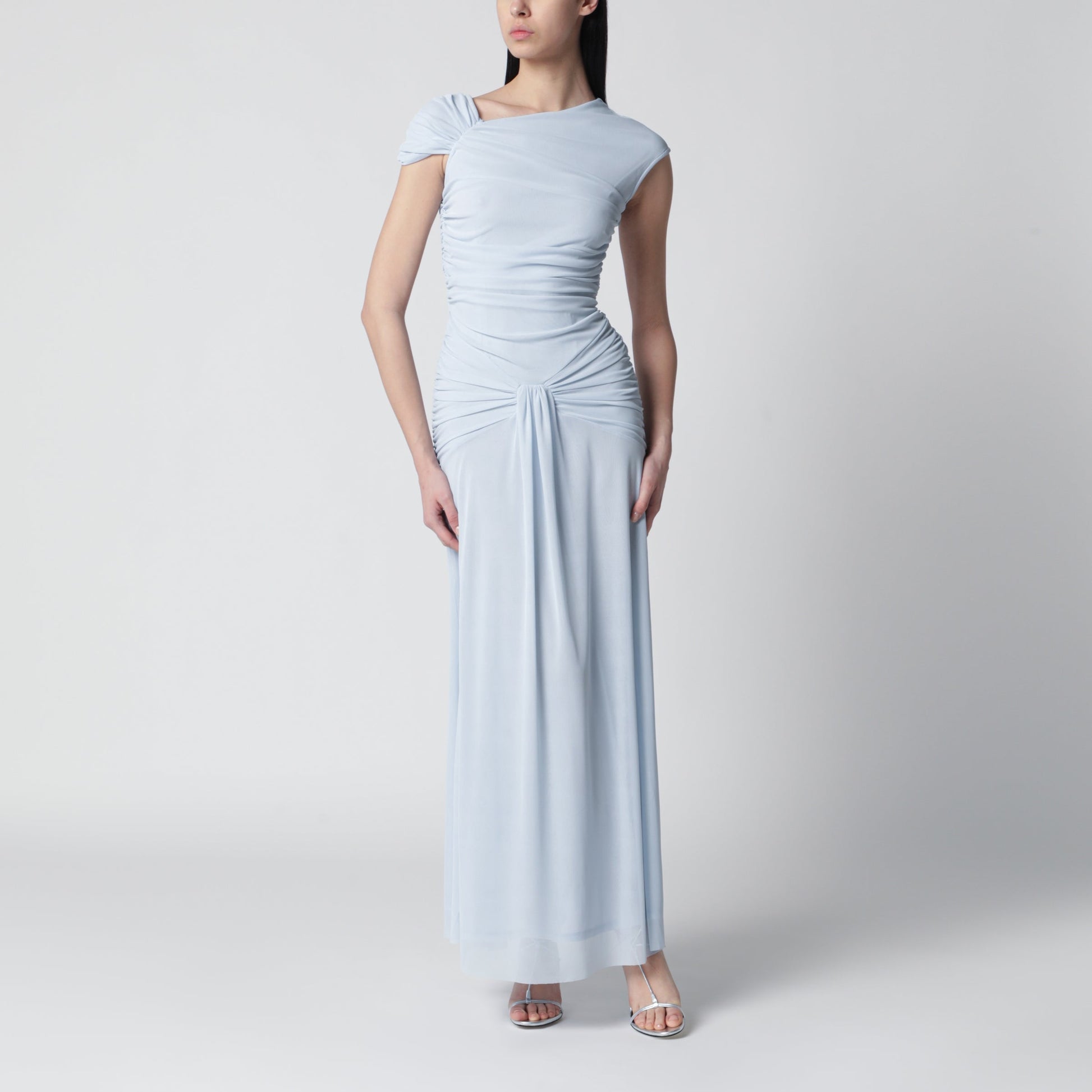 Rotate Asymmetric One-Shoulder Maxi Dress In Plein Air Women ROTATE