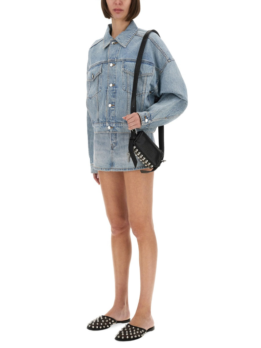 Alexander Wang Women Denim Clip-On Trucker Jacket ALEXANDER WANG