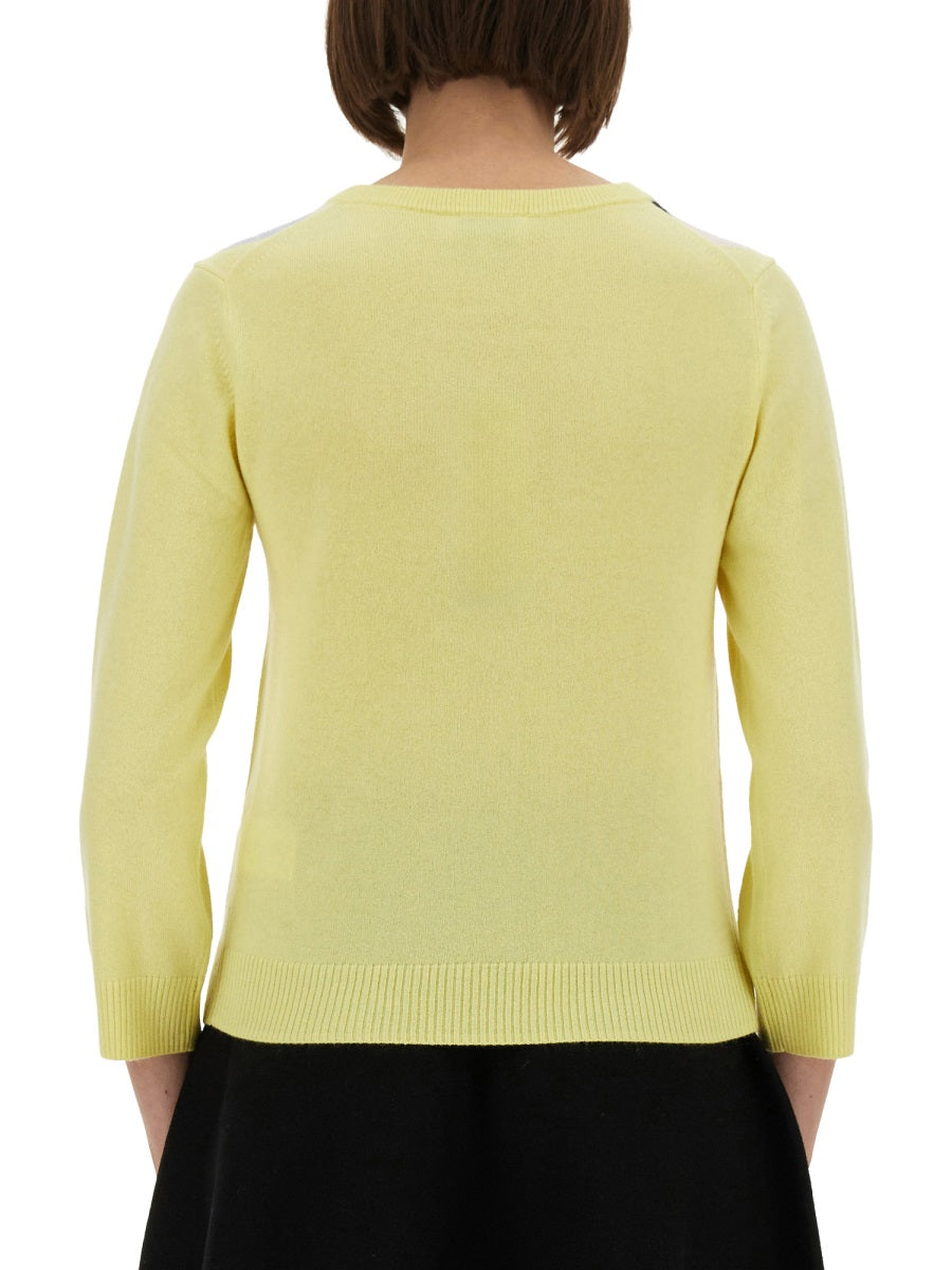 Ganni Women Jacquard Cashmere Cardigan GANNI