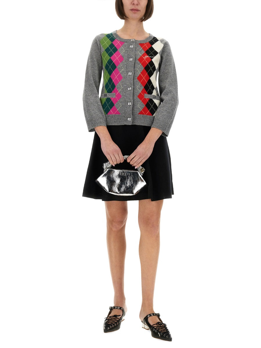 Ganni Women Jacquard Cashmere Cardigan GANNI