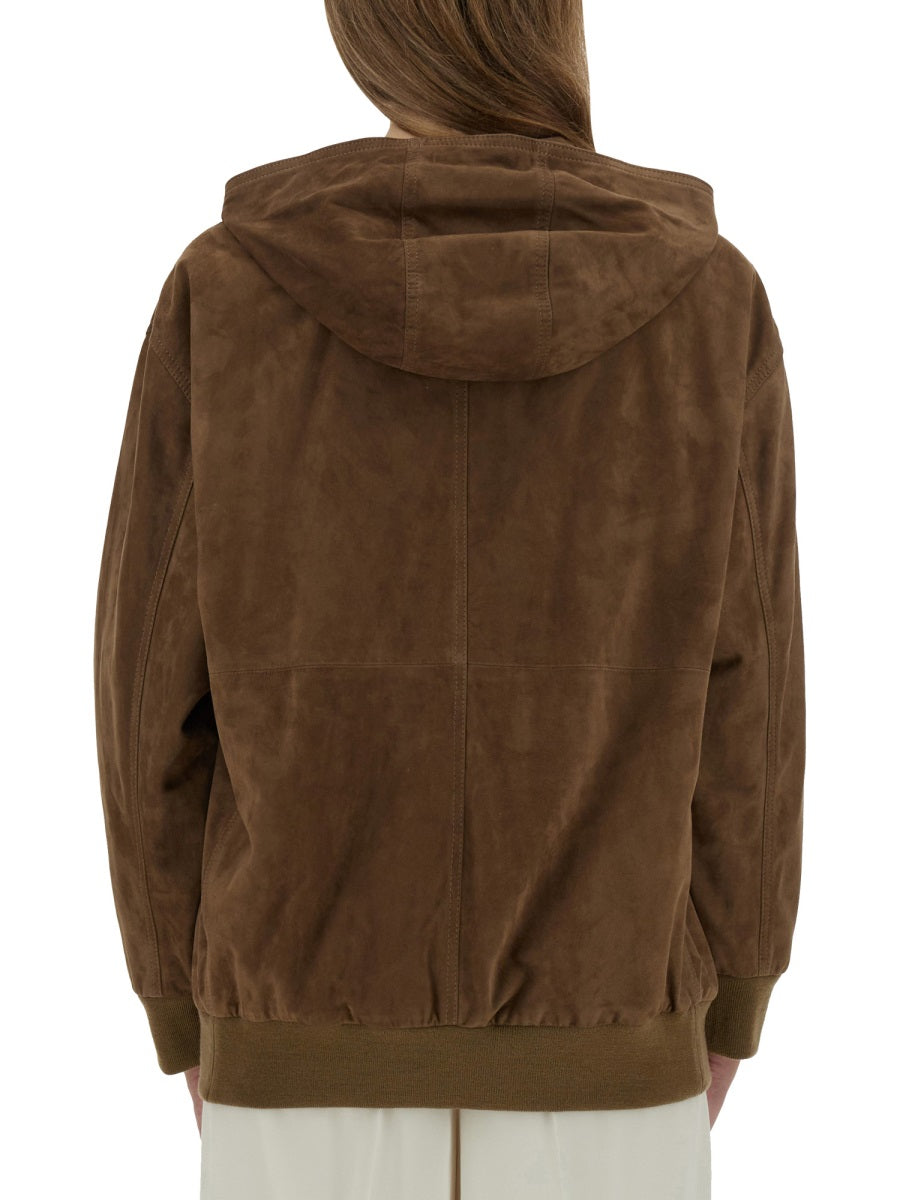 S Max Mara Women "Zeno" Leather Jacket S MAX MARA