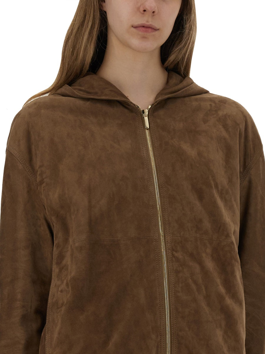 S Max Mara Women "Zeno" Leather Jacket S MAX MARA