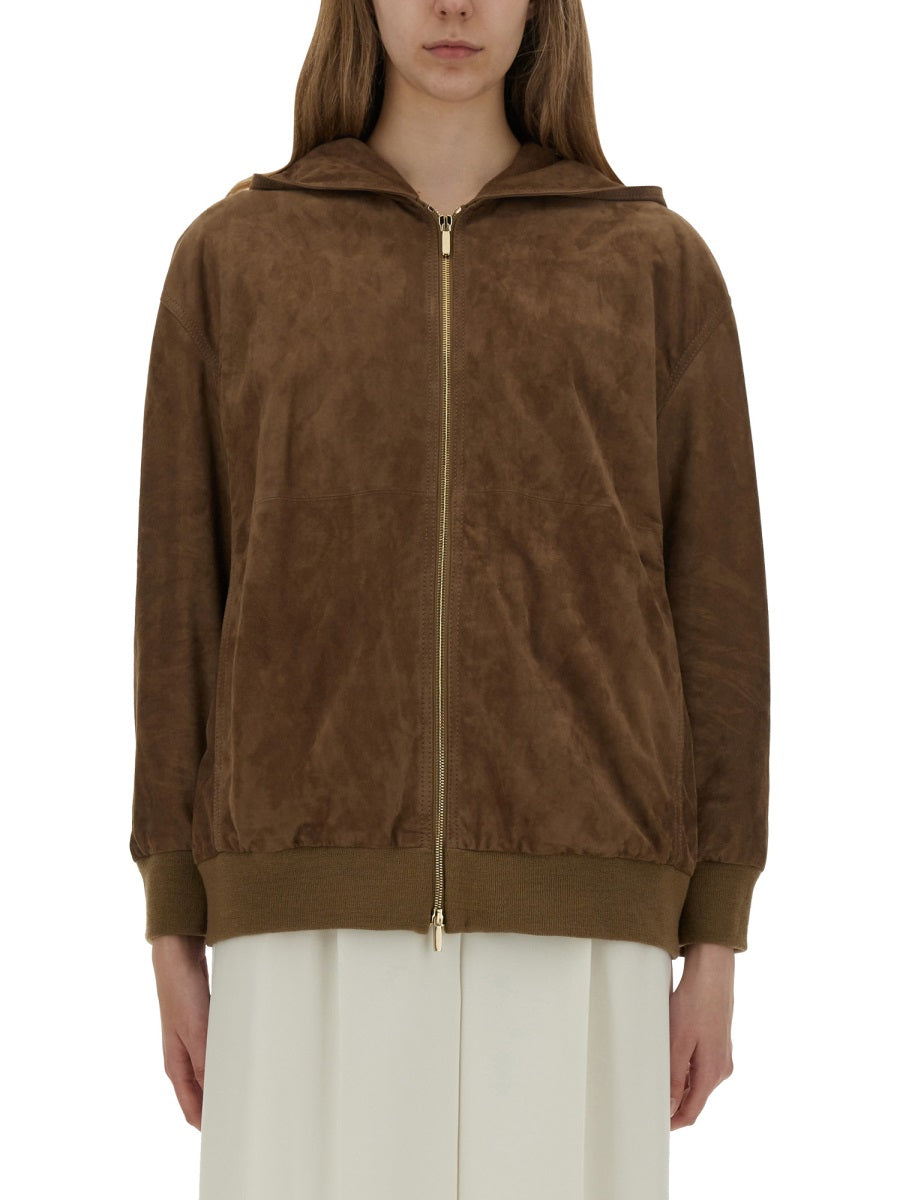 S Max Mara Women "Zeno" Leather Jacket S MAX MARA