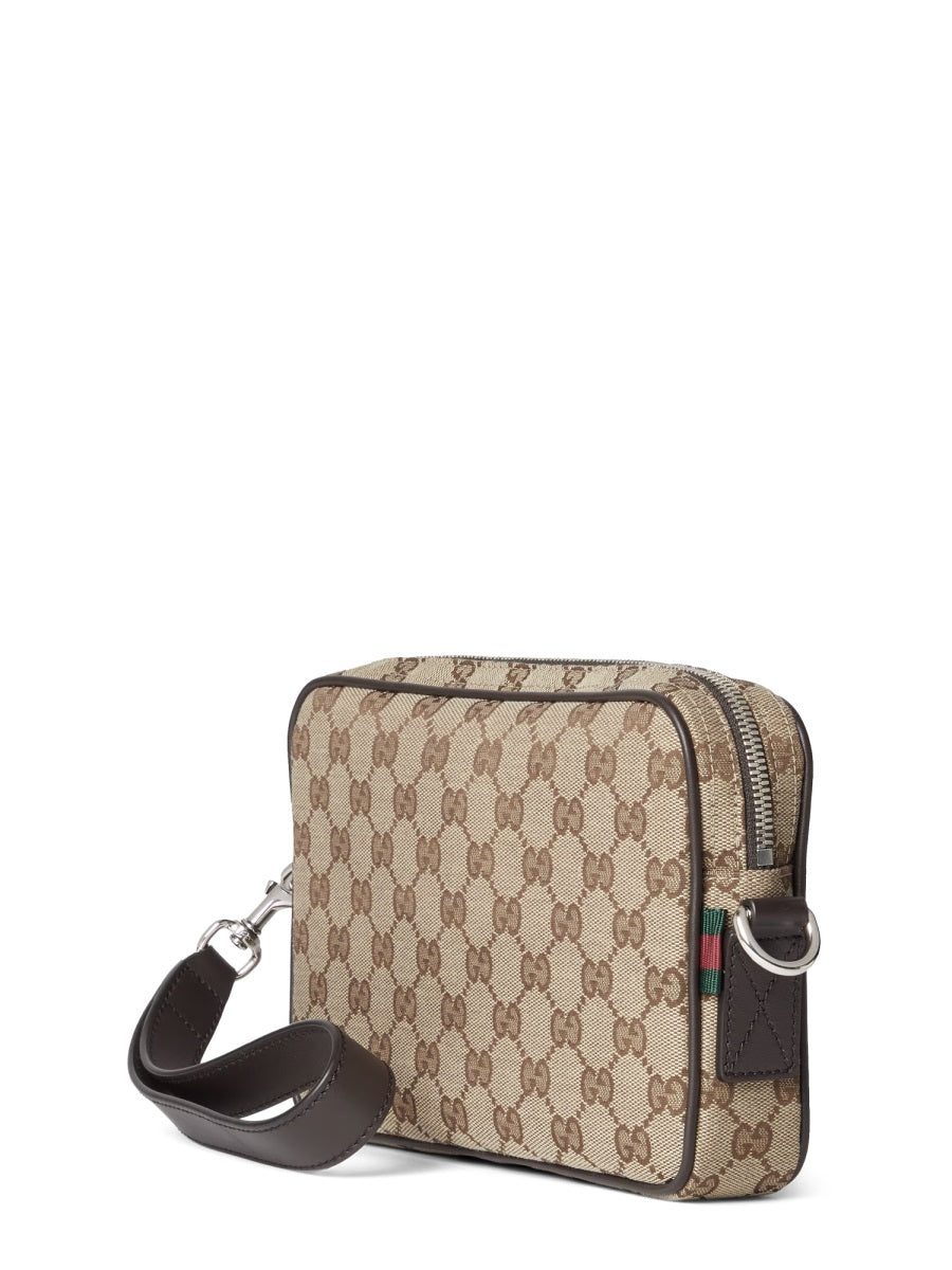 Gucci Men Fabric Shoulder Bag "Gg" Small GUCCI