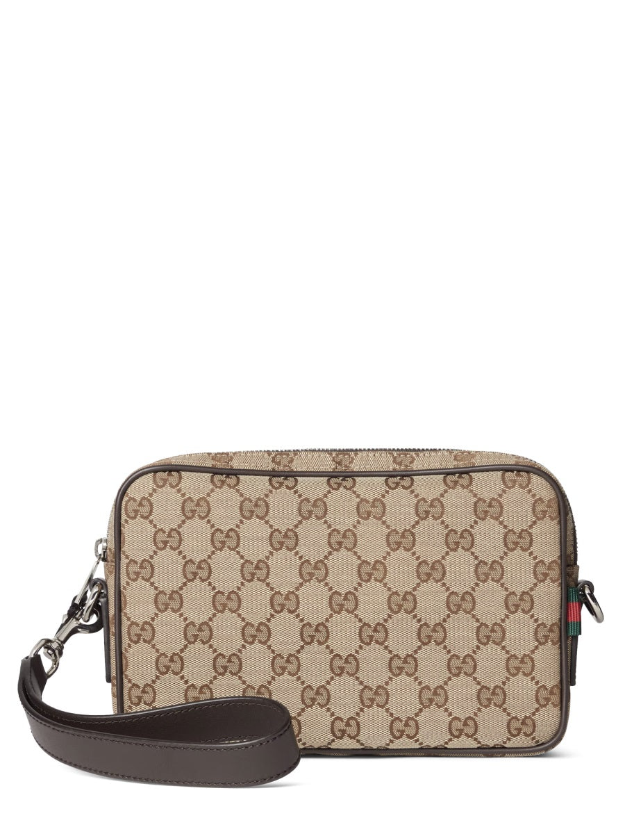 Gucci Men Fabric Shoulder Bag "Gg" Small GUCCI