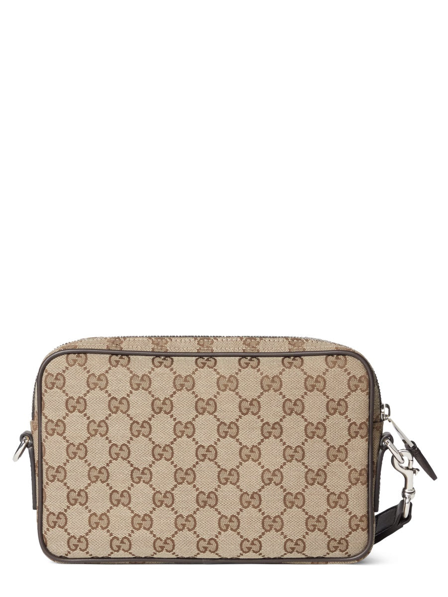 Gucci Men Fabric Shoulder Bag "Gg" Small GUCCI