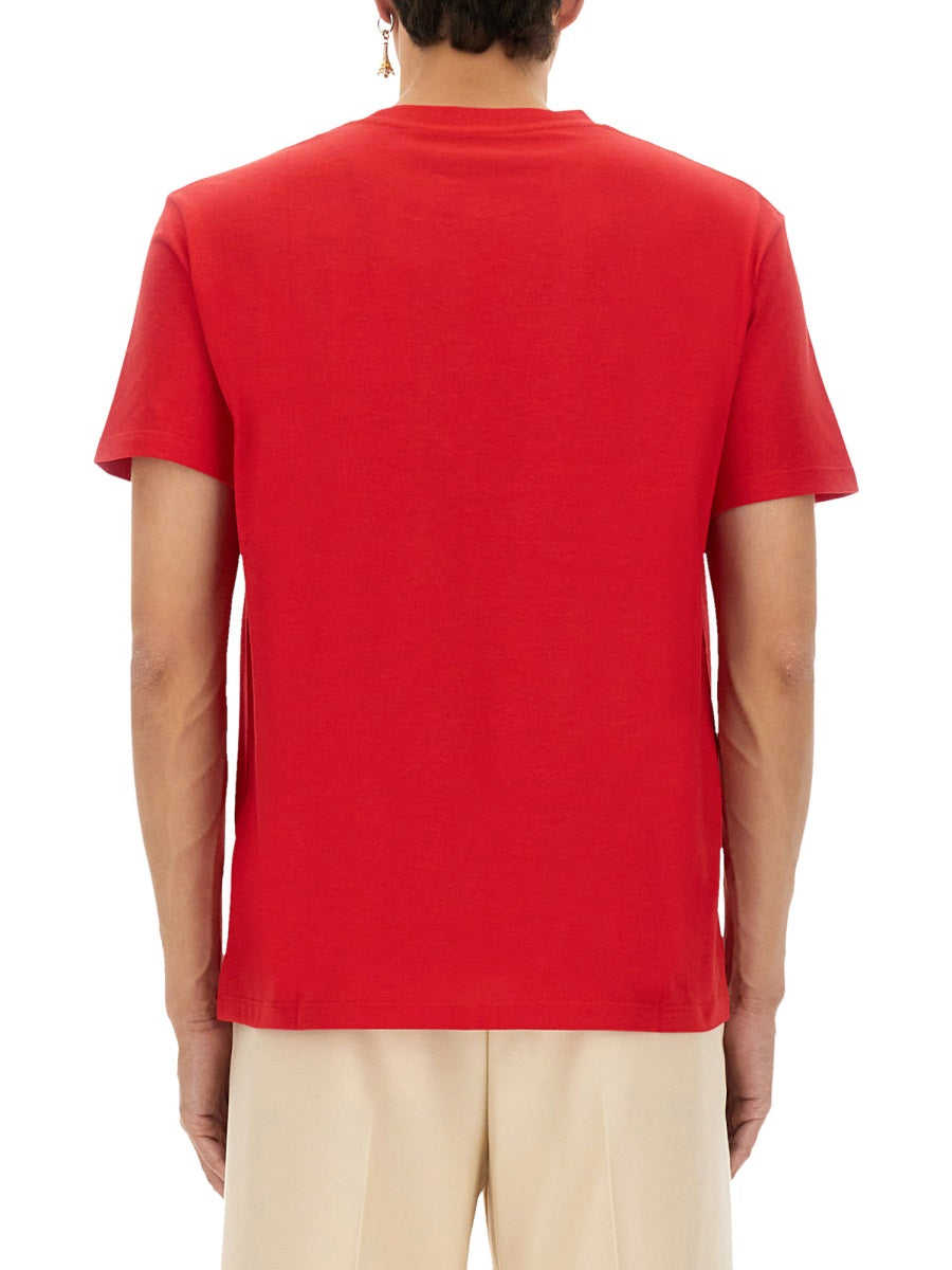 Valentino Men T-Shirt With Signature Vlogo VALENTINO