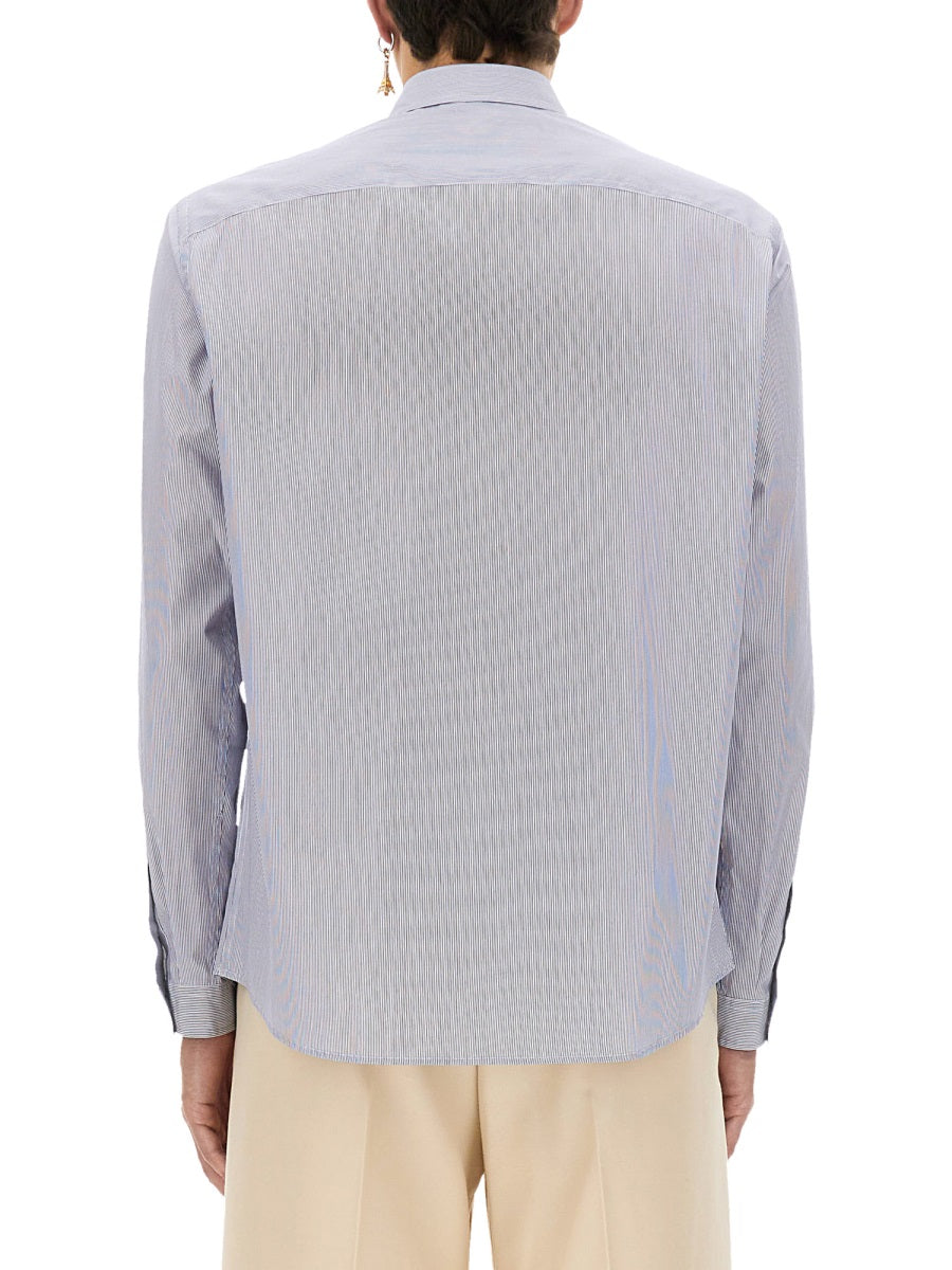 Valentino Men Striped Cotton Shirt VALENTINO