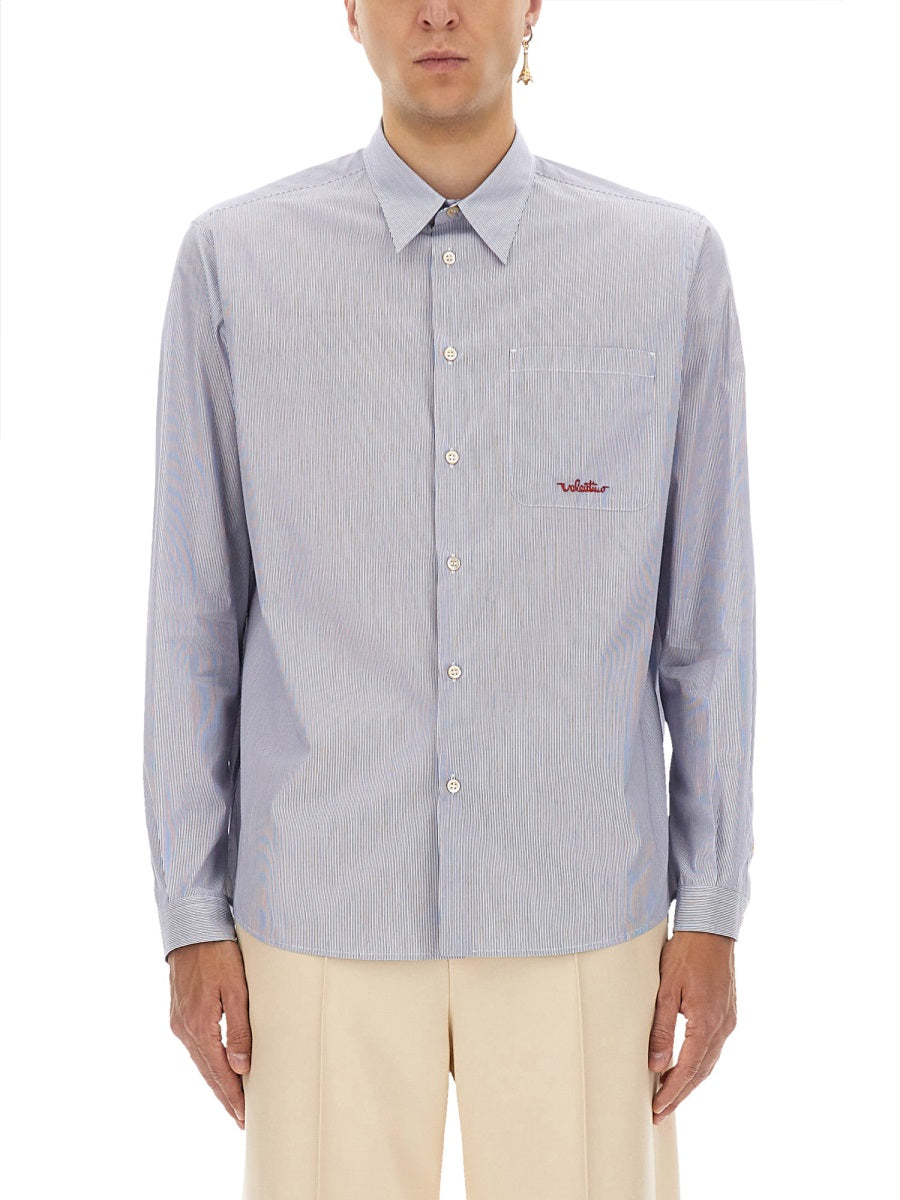 Valentino Men Striped Cotton Shirt VALENTINO