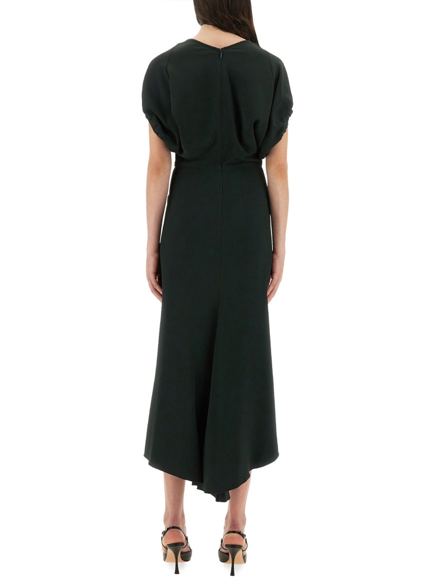 Victoria Beckham Women Blouson Midi Dress VICTORIA BECKHAM