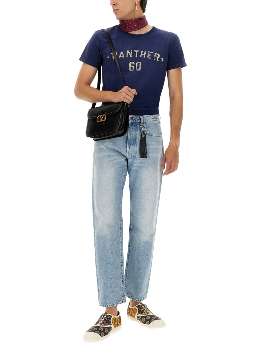 Valentino Men "Chez Valentino" Print And Patch T-Shirt VALENTINO