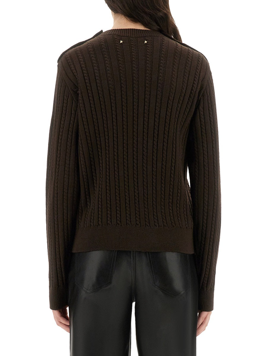Golden Goose Women Wool Sweater With Button Detail GOLDEN GOOSE