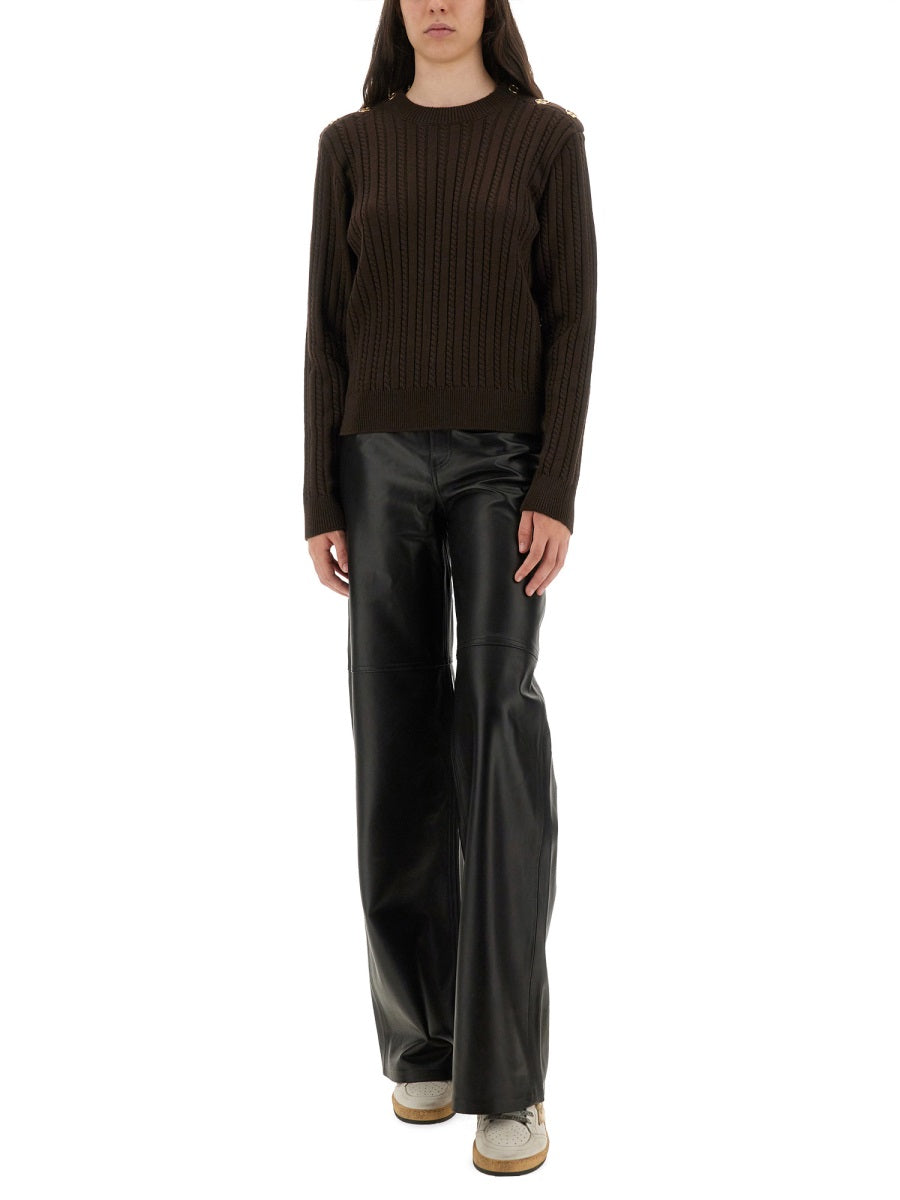 Golden Goose Women Wool Sweater With Button Detail GOLDEN GOOSE