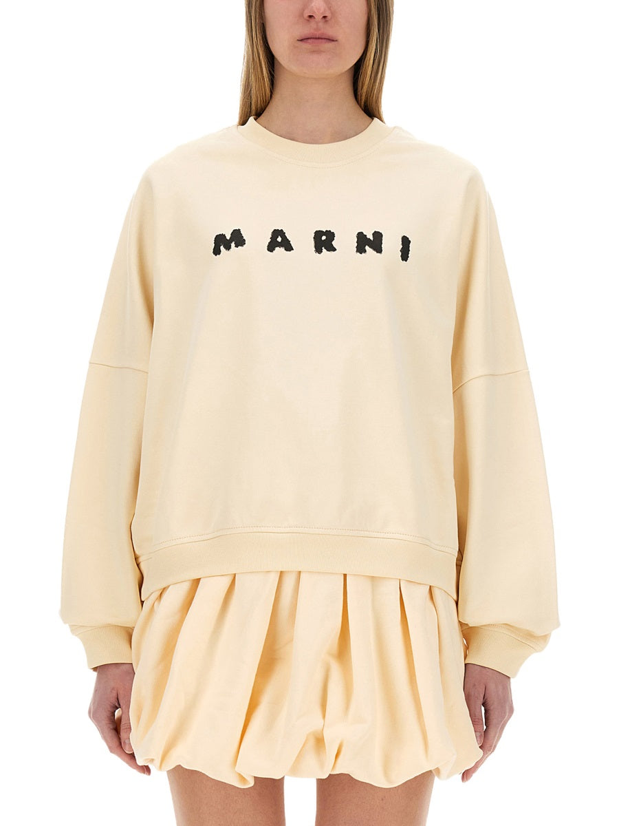 Marni Women Cotton Sweatshirt With Print MARNI