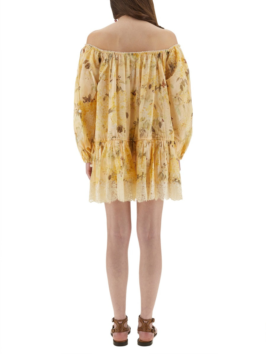 Zimmermann Women "Cascadian" Short Dress ZIMMERMANN