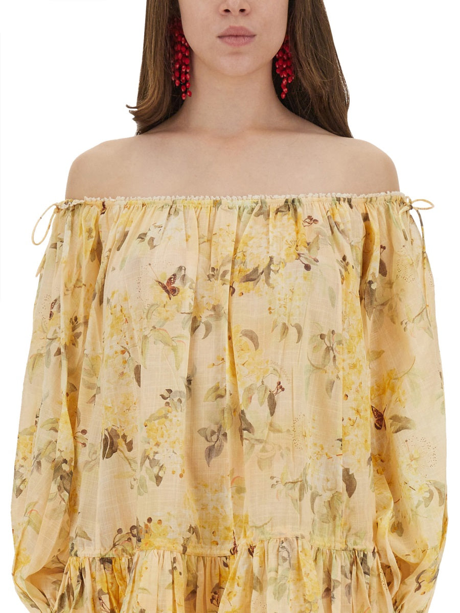 Zimmermann Women "Cascadian" Short Dress ZIMMERMANN