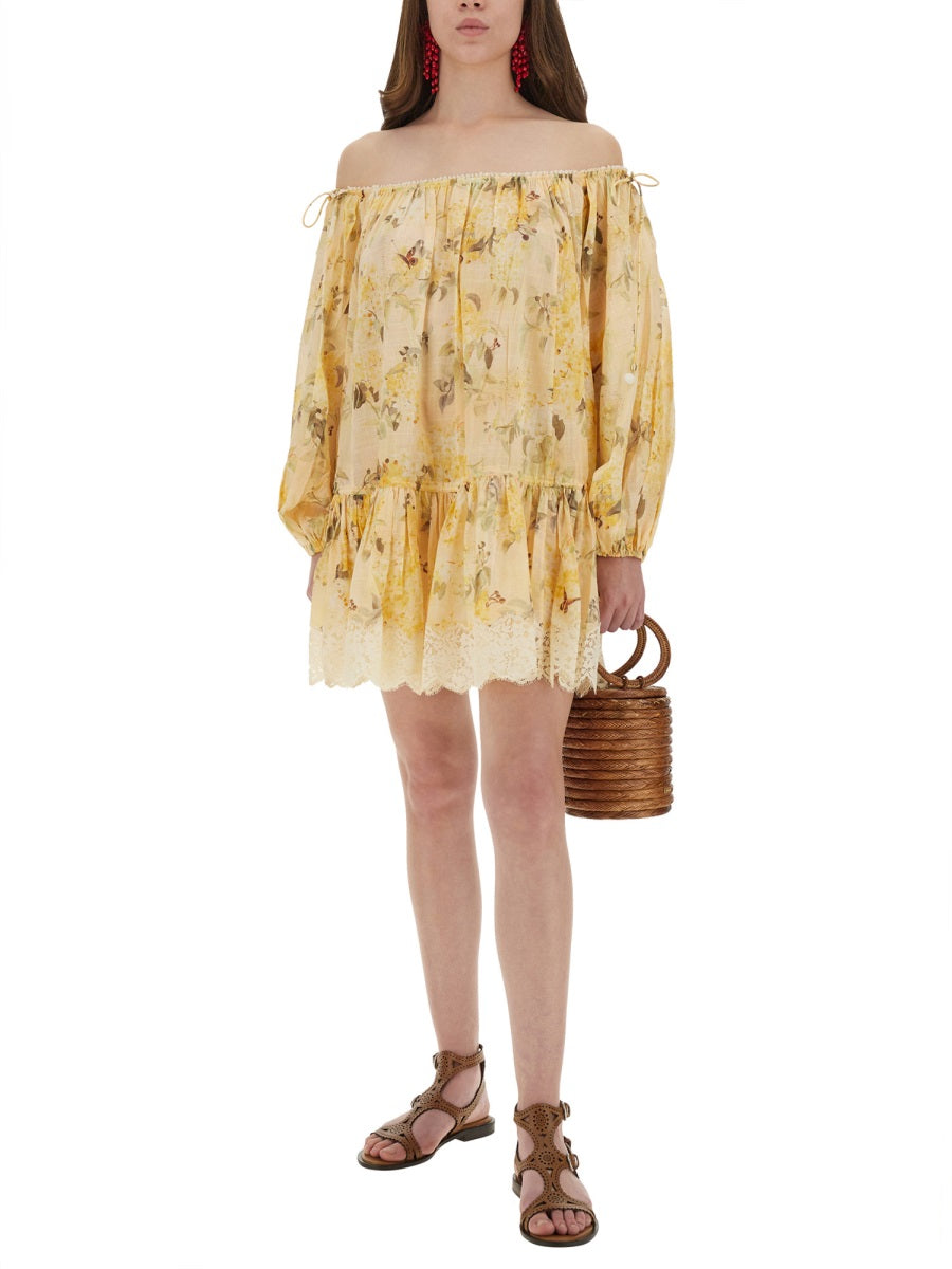 Zimmermann Women "Cascadian" Short Dress ZIMMERMANN