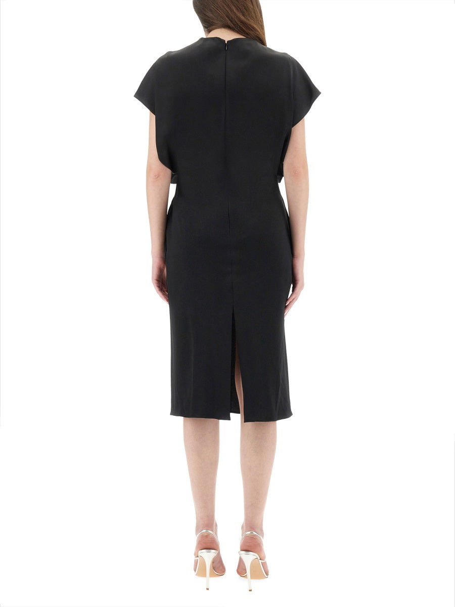 Stella Mccartney Women Midi Dress With Wing Sleeves STELLA MCCARTNEY