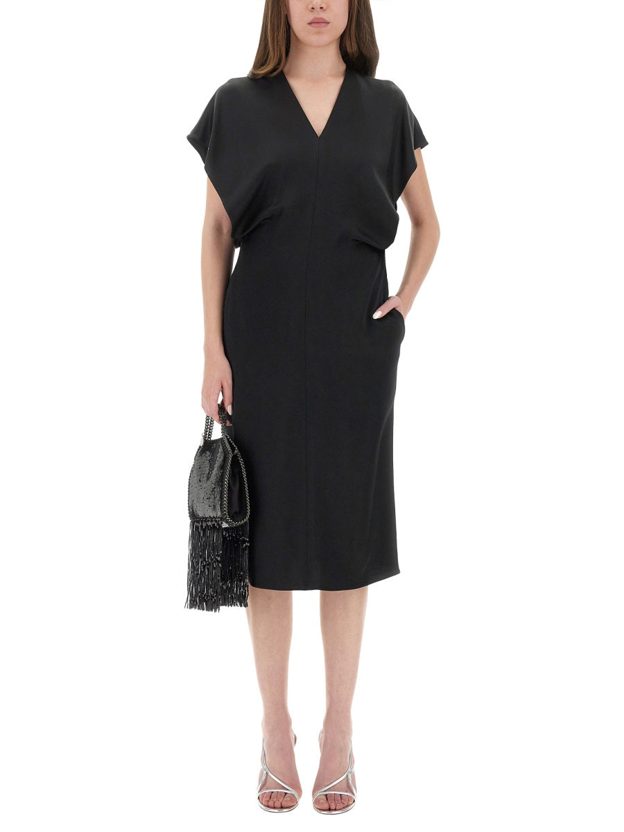 Stella Mccartney Women Midi Dress With Wing Sleeves STELLA MCCARTNEY