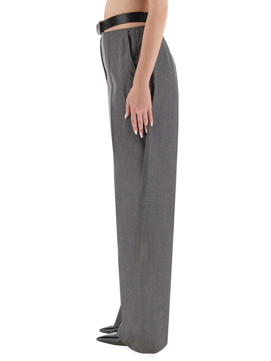 Stella Mccartney Women Flannel Pants With Belt STELLA MCCARTNEY