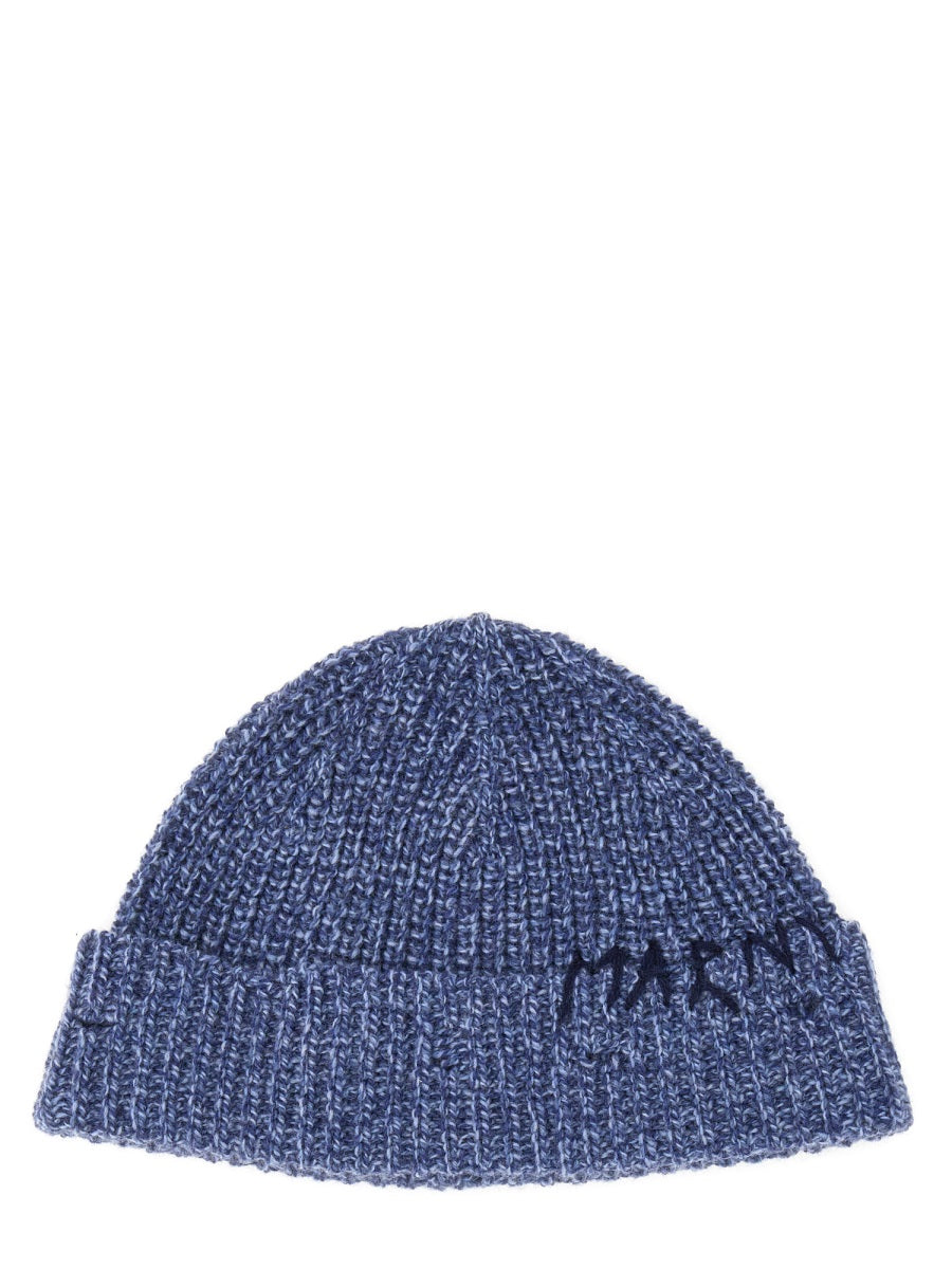 Marni Women Beanie Hat With "Marni Mending" Embroidery MARNI