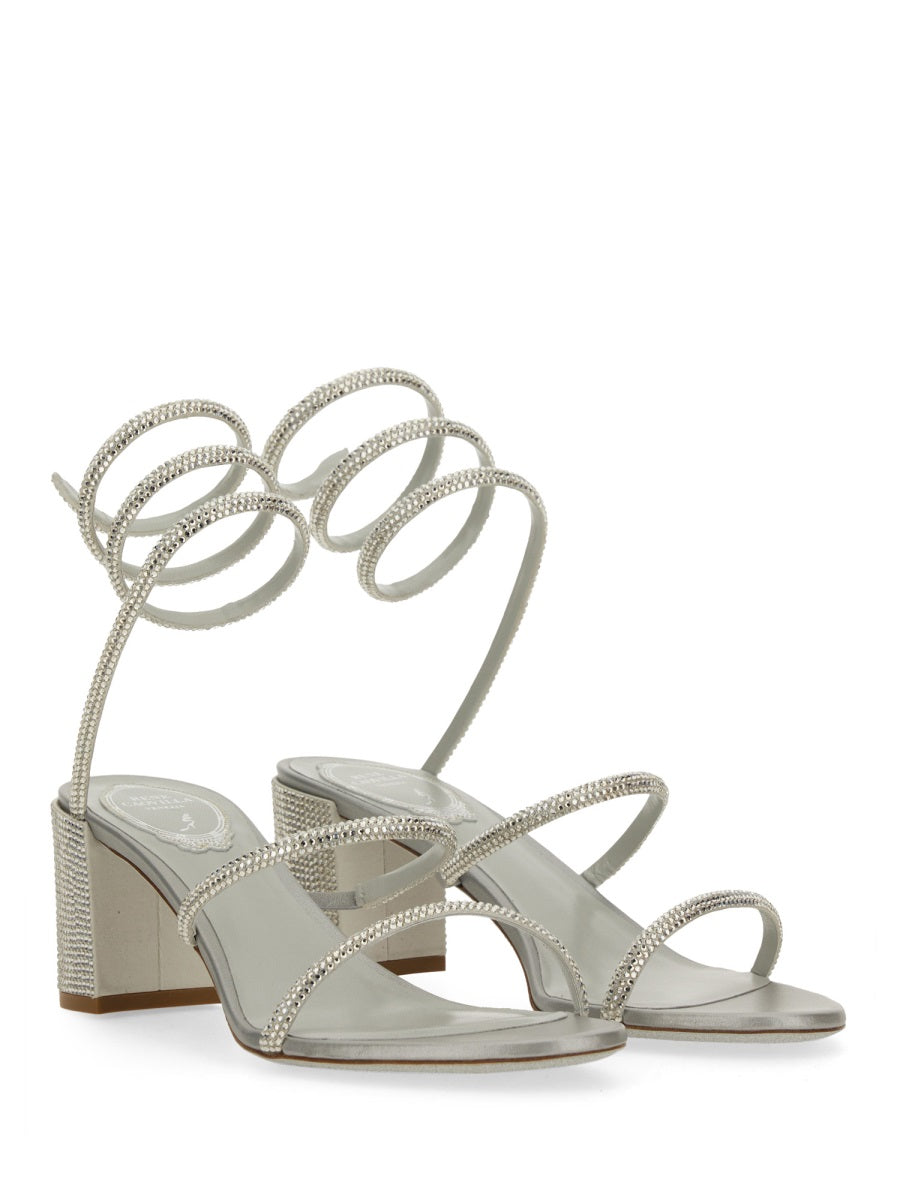 Rene Caovilla Women "Cleo" Sandal With Crystals RENE CAOVILLA