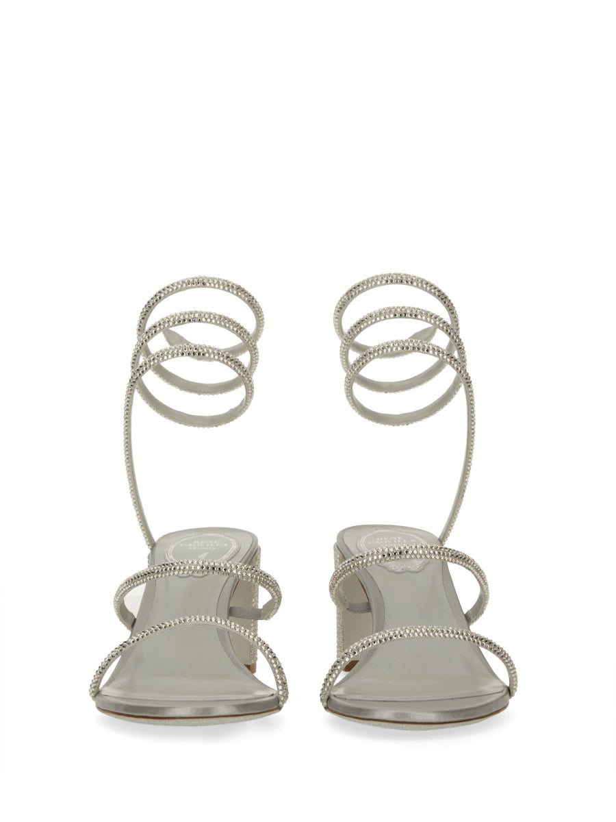 Rene Caovilla Women "Cleo" Sandal With Crystals RENE CAOVILLA