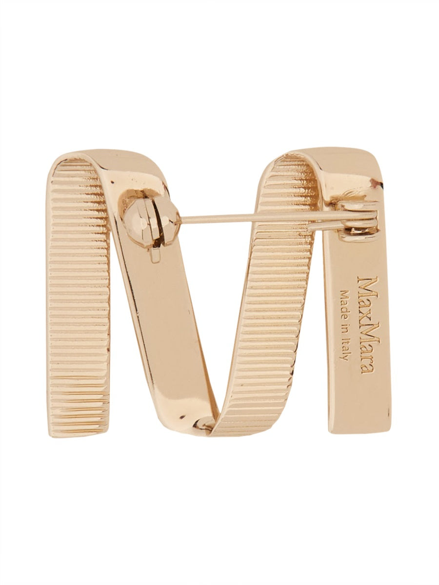 Max Mara Women Brooch With Logo MAX MARA