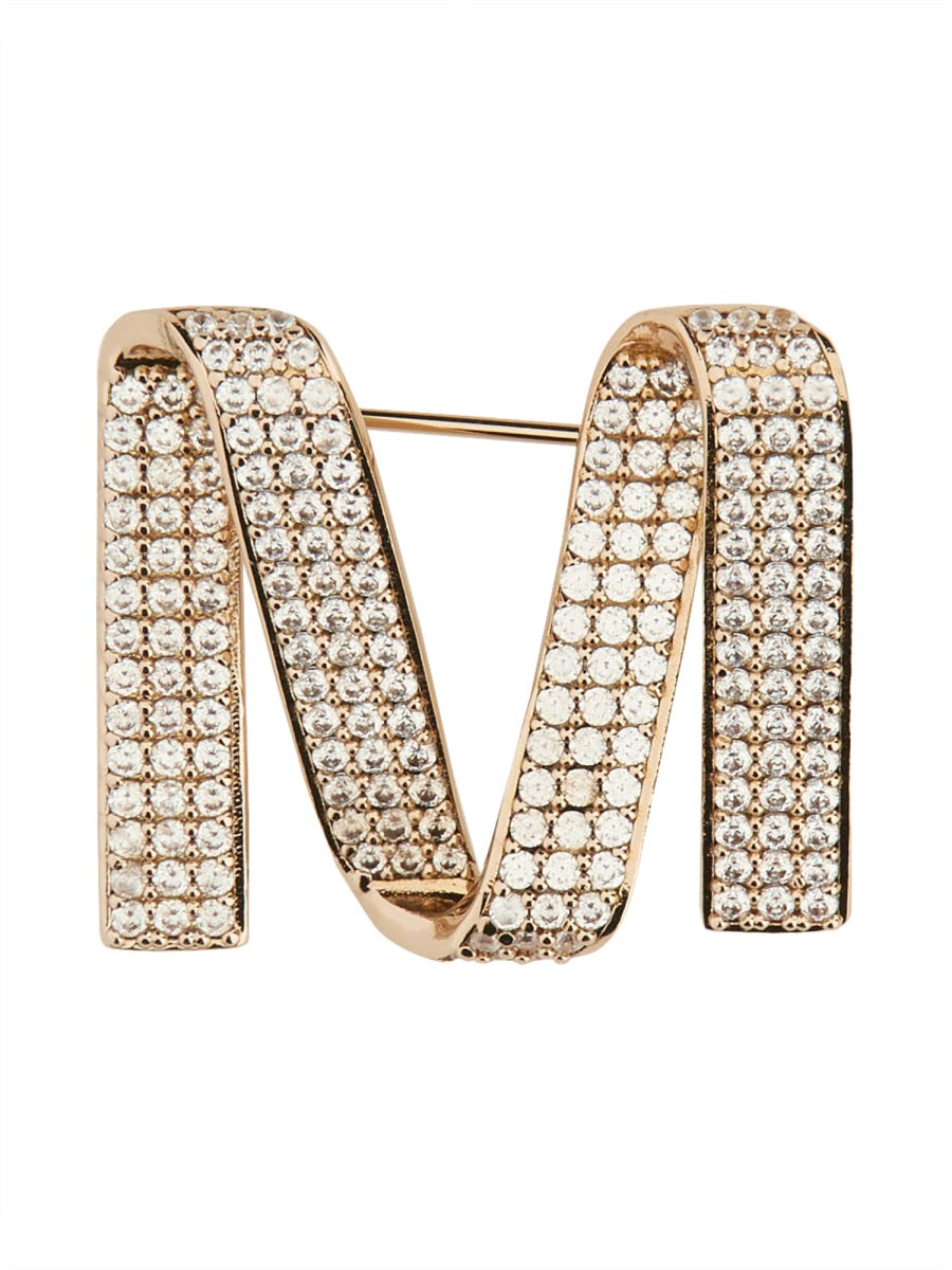 Max Mara Women Brooch With Logo MAX MARA