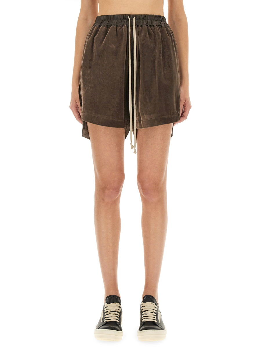 Rick Owens Women Viscose And Cupro Shorts RICK OWENS