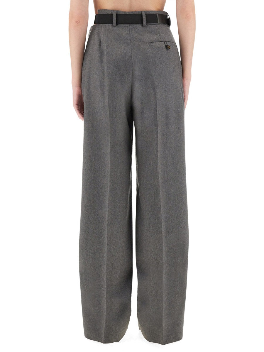 Stella Mccartney Women Flannel Pants With Belt STELLA MCCARTNEY