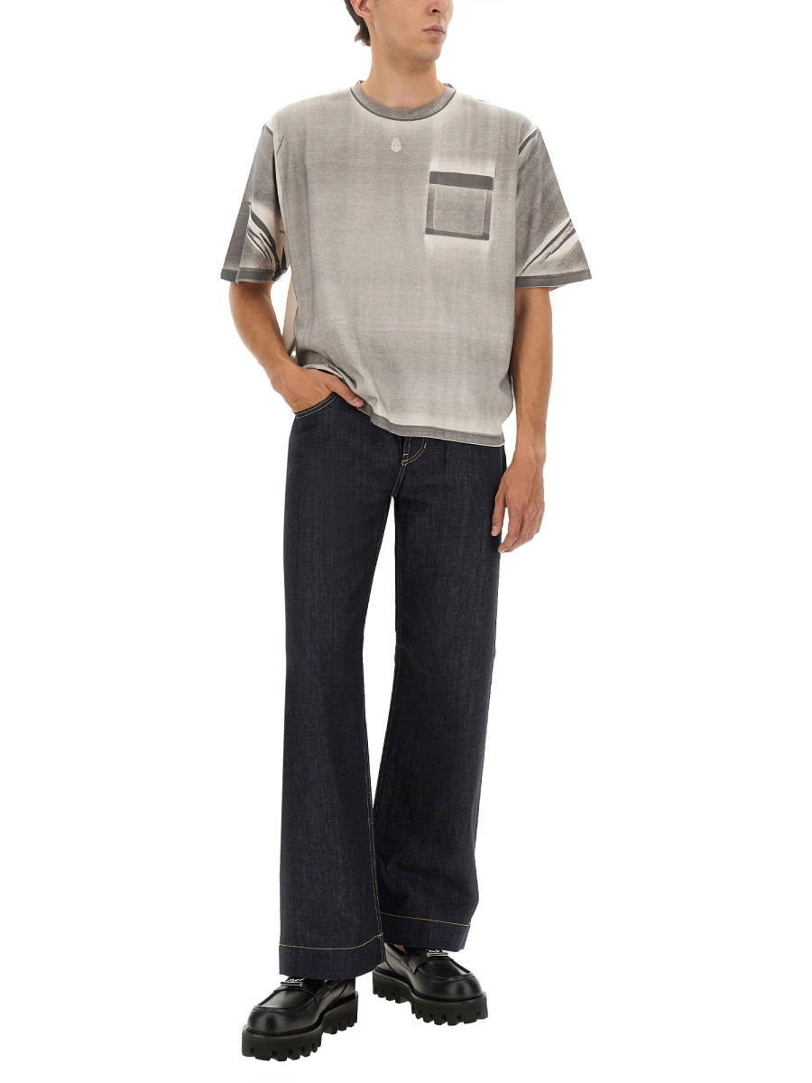 Alexander Mcqueen Men Cropped T-Shirt ALEXANDER MCQUEEN