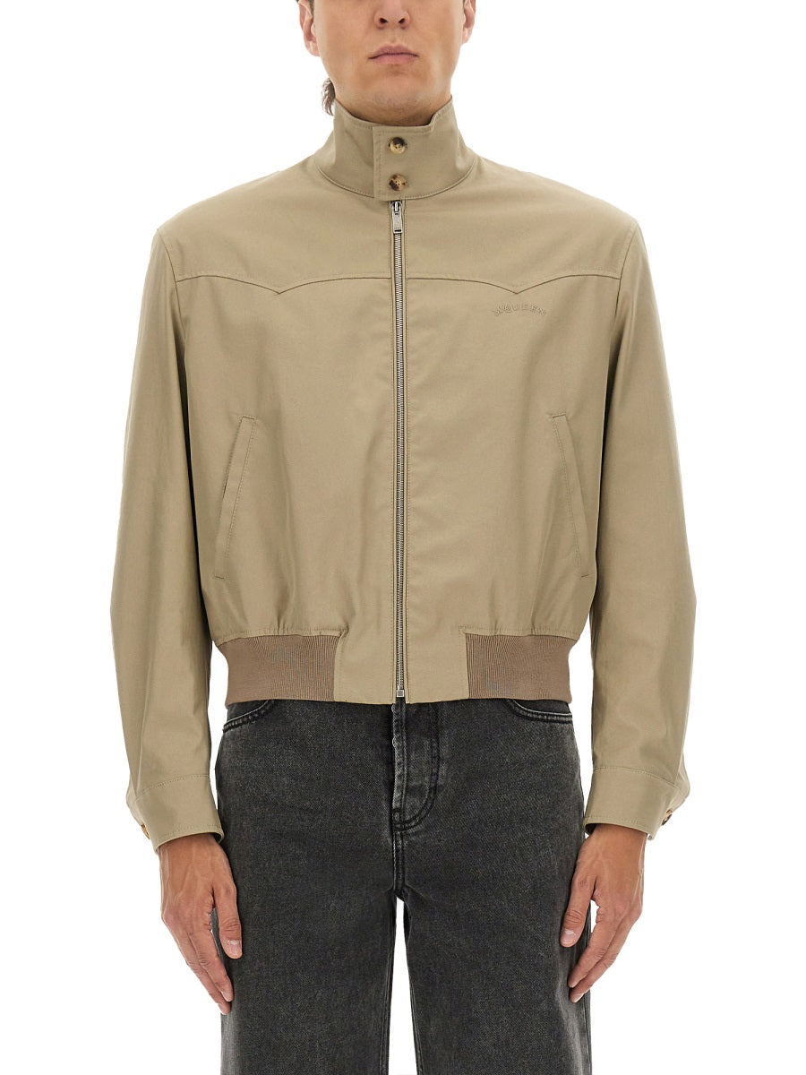 Alexander Mcqueen Men Harrington Cropped Jacket ALEXANDER MCQUEEN