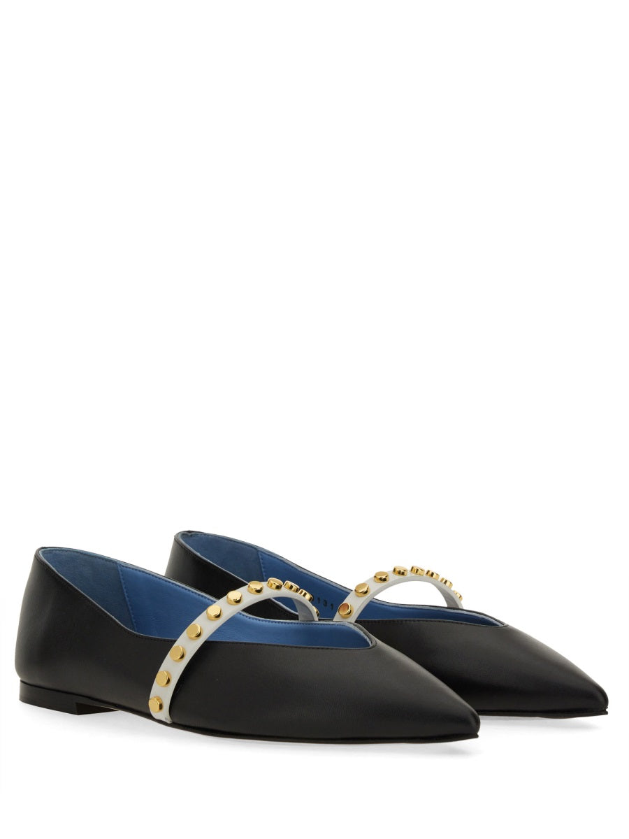 Alexander Mcqueen Women Leather Ballerina ALEXANDER MCQUEEN